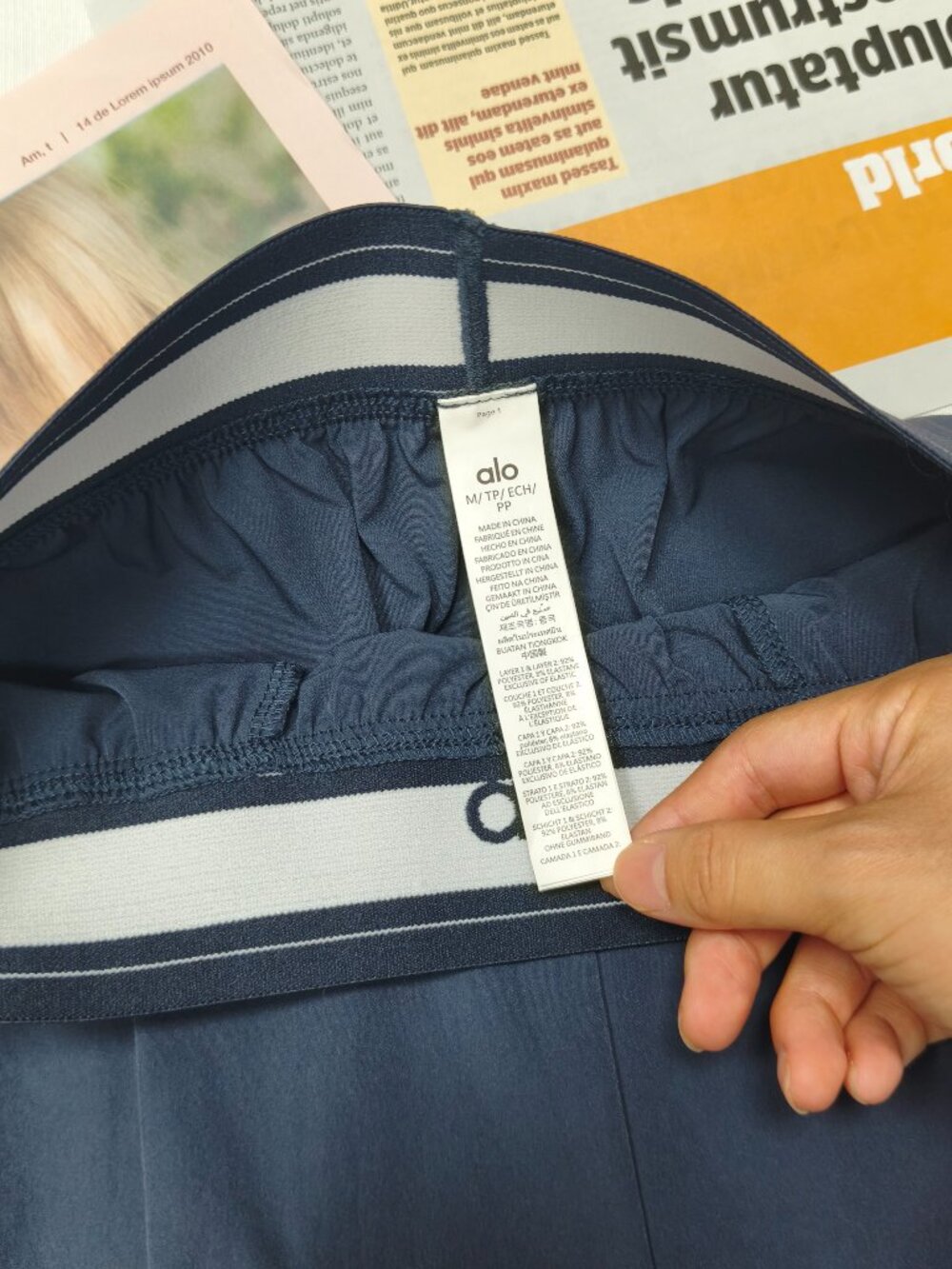 Alo Yoga Navy Blue Relaxed Trousers🍧Summer Vitality Style (Regular 30" Inseam) - Picture 6 of 8